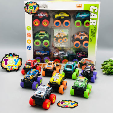 8Pcs Mini Inertial Pullback Off-Road Cars Set
